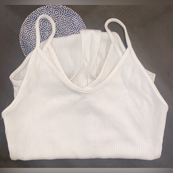 AE White Ribbed V-Neck Bodysuit - Picture 11 of 11
